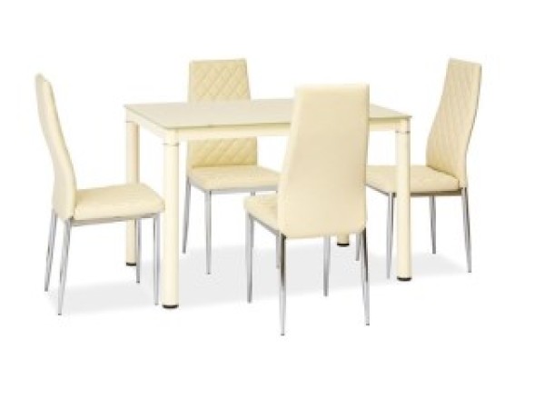 ΤΡΑΠΕΖΙ ΚΡΕΜΑ GALANT / ΚΡΕΜΑ ΚΟΡΝΙΖΑ 100 * 60 DIOMMI GALANTK100X60